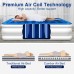 Racdde Luxury Queen Air Mattress with Built-in Pump, Best Inflatable Airbed with Structured Air Coil Technology - 18" Double Height, 0.45mm Extra Thick Elevated Raised Air Mattress 
