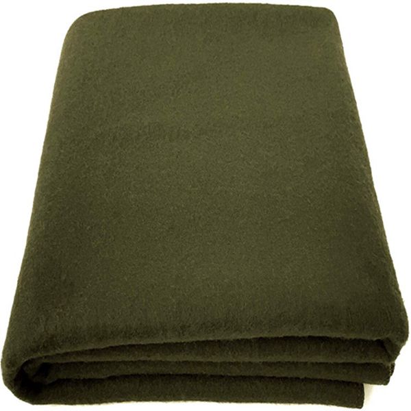 Racdde 90% Wool Blanket, Olive Green, Warm & Heavy 4.0 lbs, Large Washable 66"x90" Size, Perfect for Outdoor Camping, Survival & Emergency Preparedness Use 
