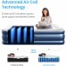 Racdde Premium Air Mattress with Built-in Electric Pump & Raised Pillow – Puncture Resistant with Waterproof Flocked Top, Elevated Inflatable Air Bed for Guests 