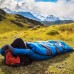 Racdde Camping Sleeping Bag + Travel Pillow w/Compact Compression Sack – 4 Season Sleeping Bag for Adults & Kids – Lightweight Warm and Washable, for Hiking Traveling. 