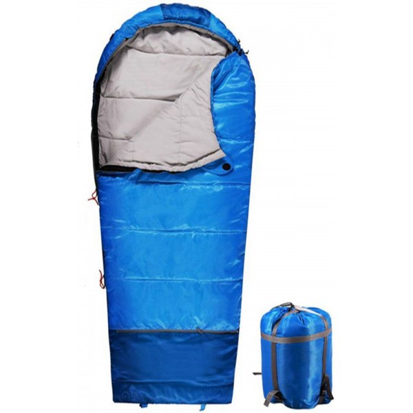 Racdde Kids Sleeping Bag for Camping, 32-77 Degree 3 Season Warm or Cold Weather Fit Boys, Girls & Teens Blue/Rose Red