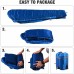 Racdde Kids Sleeping Bag for Camping, 32-77 Degree 3 Season Warm or Cold Weather Fit Boys, Girls & Teens Blue/Rose Red