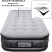 Racdde Upgraded Twin air Mattress with Built in Pump, Luxury Twin Airbed, Inflatable Mattress for Home Camping Travel, Luxury Twin Size Blow up Bed 