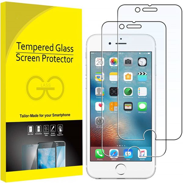 Racdde Screen Protector for Apple iPhone 6 Plus and iPhone 6s Plus, 5.5-Inch, Tempered Glass Film, 2-Pack 