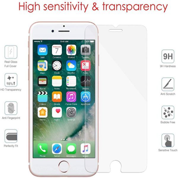 iPhone 7, iPhone 8 Screen Protector Glass, Racdde Collection Tempered Glass Screen Protector for Apple iPhone 8, iPhone 7 [4.7" inch] 2017 2016 – 3D Touch, Bubble Free, Case Friendly, HD Crystal Clear 