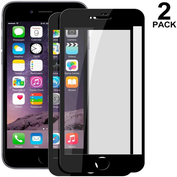 2 Pack Racdde HD iPhone 7 iPhone 8 Screen Protector, [Easy Install] 3D Curved Anti-Bubble Ultra HD Tempered Glass Case Friendly Screen Protector for Apple iPhone 7 iPhone 8 Black 