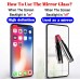 Racdde 2 PACK Mirror Effect iph xs max screen protector xmax Compatible with Apple iPhone xsmax Mirrored Glass Steel Film for ip i sxmax 10smax x s sx sxmax 10s 10xs 10max glas 9h Protective Phone 6.5inch 