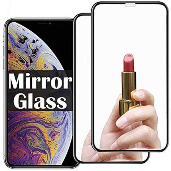 Racdde 2 PACK Mirror Effect iph xs max screen protector xmax Compatible with Apple iPhone xsmax Mirrored Glass Steel Film for ip i sxmax 10smax x s sx sxmax 10s 10xs 10max glas 9h Protective Phone 6.5inch 