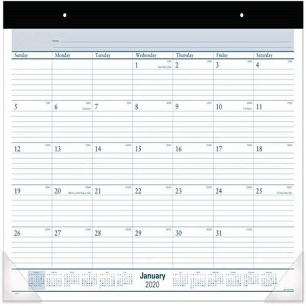 Racdde 2020 Desk Calendar, Desk Pad, 21-3/4" x 17", Standard (ST2400) 