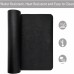 Racdde Dual Sided Desk Pad, 2019 Upgrade Sewing PU Leather Office Desk Mat, Waterproof Desk Blotter Protector, Desk Writing Mat Mouse Pad (Classical Black, 31.5" x 15.7") 