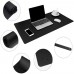 Racdde Leather Desk Pad Protector 36”x17” Desk Blotter Pad, Waterproof Writing Desk Accessories 