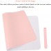 Racdde Multifunctional Office Desk Pad, 23.6" x 13.7" Ultra Thin Waterproof PU Leather Mouse Pad, Dual Use Desk Writing Mat for Office/Home (23.6" x 13.7", Pink) 