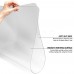 Racdde Clear Desk Pad Blotter on Top of Desks - 34 x 17 inches - Non Slip Desk Writing Mat for Office and Home - Round Edges - Textured - Mouse Pad Included. 