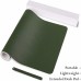 Racdde Office Desk Pad Mouse Mat, 2019 Sewing Ultra Thin Waterproof Desk Blotter Protector, Extended PU Leather Desk Writing Mat for Office/Home (Dark Green/Gray, 31.5" x 15.7") 
