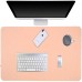 Racdde Multifunctional Office Desk Pad, Dual Sided PU Leather Mouse Pad, Thin and Waterproof Desk Blotter Protector, Desk Writing Mat for Office/Home (Pink, 31.5" x 15.7") 