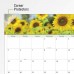 Racdde 2020 Desk Calendar, Desk Pad, 21-3/4" x 17", Standard, Panoramic, Floral (89805) 