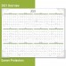 Racdde 2020 Desk Calendar, Desk Pad, 21-3/4" x 17", Standard, Panoramic, Floral (89805) 