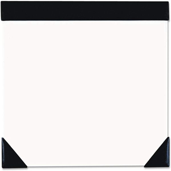 Racdde Executive Doodle Desk Pad, 25-Sheet White Pad, Refillable, 22 x 17, Black/Silver 