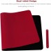 Racdde Multifunctional Office Desk Pad, Ultra Thin Waterproof PU Leather Mouse Pad, Dual Use Desk Writing Mat for Office/Home (31.5" x 15.7", Wind Red) 