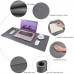 Racdde Desk Pad for Office Home 33" x 14",PU Leather Waterproof Large Desk Writing Mat Organizer,Multifunctional Ultra Thin Dual Use Desk Blotters Mouse Pad Protector 
