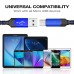 Racdde Micro USB Cable Android Charger, (2-Pack 6.6FT) Micro USB Android Charger Cable Nylon Braided Cord Compatible with Samsung Galaxy S7 S6 J7 Note 5, Kindle, Xbox, PS4 and More-Blue 