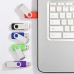 Racdde 5 X 16 GB USB Flash Drive 16 gb Thumb Drive Memory Stick Swivel Keychain Design Mixcolor 
