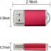 Racdde 32GB USB 2.0 Flash Drive Thumb Drive Memory Stick Pen Drive with LED Indicator, Red 