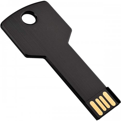 Racdde 64GB USB Flash Drive, Metal Key Shaped 2.0 USB Memory Stick Pen Drive Black 