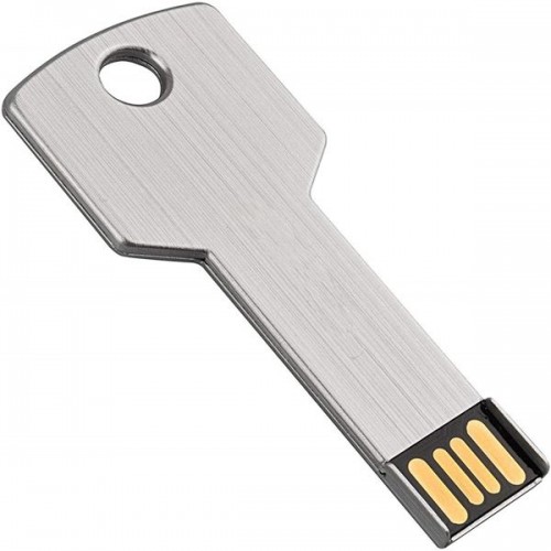 Racdde 64GB Metal Key Design USB Flash Drive, Metal Key Shaped Memory Stick, USB 2.0 Sliver 