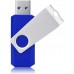 Racdde 16 GB USB Flash Drive 3.0 Flash Drive 10 Pack Thumb Drive Keychain Memory Stick Blue 