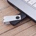 Racdde Wholesale Bulk 50 Pack USB Flash Drive 128MB Flash Drive Thumb Drive Flash Drives Swivel Memory Stick, Black 