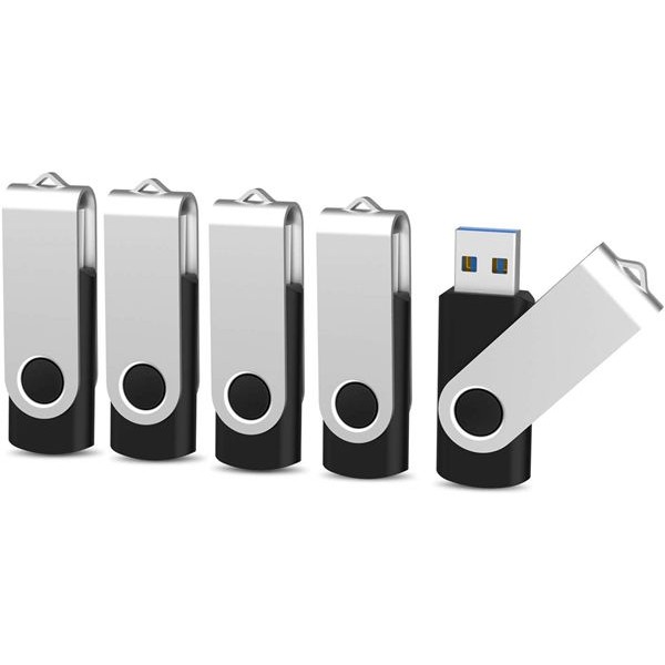 Racdde 5 X 32GB USB 3.0 Flash Drive 32 GB Thumb Dirve Swivel Jump Drive 