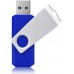 Racdde 10pcs 32 GB USB Flash Drive 32GB Thumb Drive Memory Stick Pen Drive Keychain Design Jump Drive, Blue 