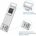 Racdde 32GB High Speed Recognition Fingerprint Encrypted Flash Drive USB3.0 Dual Storage Security,Silver 