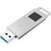 Racdde 64GB High Speed Recognition Fingerprint Encrypted Flash Drive USB3.0 Drive Memory Stick, Silver 