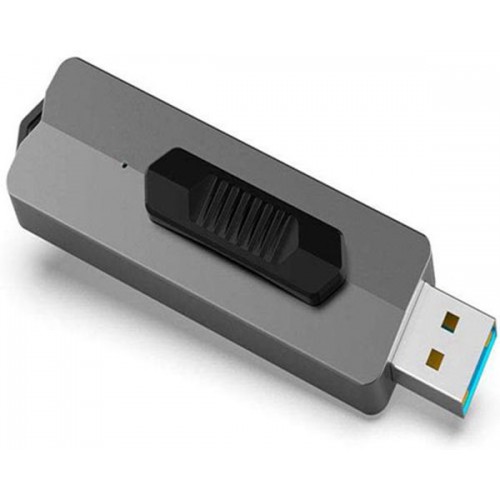 Racdde USB Flash Drive 64 GB USB 3.1 Superspeed up to 370M/s Memory Stick Capless Retractable Thumb Drive Zip Drive Jump Drive Pendrive 64 GB, Gray 