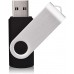 Racdde 20 x 2 GB Swivel USB Flash Drives Wholesale Memory Stick Thumb Drives, Black (Custom Logo) 