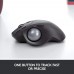 Racdde MX Ergo Wireless Trackball Mouse – Adjustable Ergonomic Design, control and Move Text/Images/Files Between 2 Windows and Apple Mac Computers (Bluetooth or USB), Rechargeable, Graphite 