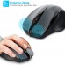 Racdde 2600DPI Bluetooth Wireless Mouse, 12 Months Battery Life with Battery Indicator, 2600/2000/1600/1200/800DPI 