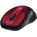 Racdde M510 Wireless Computer Mouse – Comfortable Shape with USB Unifying Receiver, with Back/Forward Buttons and Side-to-Side Scrolling, Red 
