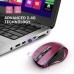 Racdde mm057 2.4G Wireless Portable Mobile Mouse Optical Mice with USB Receiver, 5 Adjustable DPI Levels, 6 Buttons for Notebook, PC, Laptop, Computer, MacBook - Wine Red 
