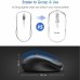 Racdde Wireless Mouse for Laptop, Portable Ergonomic Mouse- Match Your Hand Better, 3 Adjustable DPI Levels, Power On-Off Switch, Up to 18 Months Battery Life, USB Computer Mouse for both Hand-Black 