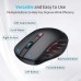 Racdde Wireless Mouse, 2.4G Portable Ergonomic Optical Mouse, 6 Buttons 5 Adjustable DPI -50% Higher Work Efficiency, A Long Battery Life for Laptop, Notebook, PC, Mac-Black 