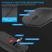 Racdde Rechargeable Wireless Mouse, 2.4Ghz Silent Computer Office Portable Slim Optical Mouse with USB Receiver Type-C, 3-Level Adjustable DPI for Laptop, Computer, MacBook, Notebook, PC (Black) 