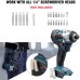 Racdde 18V Cordless Impact Driver ¼" Brushless Motor 4-Speed 2700 RPM Electric Power Tool for Furniture, Work with Enegitech ETB1830B or Makita 18V LXT Battery(Tool Only) 