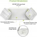 Racdde Two Head Emergency Light， Adjustable Integrated LED Wall Mount White with Battery Back-up - 4 Pack 