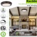 13 inch Oil Rubbed Bronze LED Ceiling Flush Mount, 3000K/4000K/5000K Switch 1365LM, 180W Incandescent Equivalent,CRI90 LED Round Ceiling Light Fixture for Bathrooom Bedroom Dining Room Office 