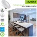 Racdde 12 Pack 5/6 Inch LED Recessed Downlight Dimmable, Baffle Trim, CRI90, 12W=100W, 1000lm, 5000K Daylight LED Recessed Retrofit Can Light, Wet Rated, ETL Listed 