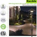 Racdde 6 Pack Low Voltage LED Landscape Pathway Light, 3W 150LM 12V Wired for Outdoor Yard Lawn, Die-cast Aluminum Construction, 30-Watt Equivalent 15-Year Lifespan 