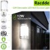 Racdde Outdoor Wall Sconce, Brushed Nickel 12W LED Wall Mount Light Fixture, Residential 4000K Nature White LED Wall Lighting, Dimmable, Wet Location 75W Incandescent Equivalent ETL Listed - 2 Pack 
